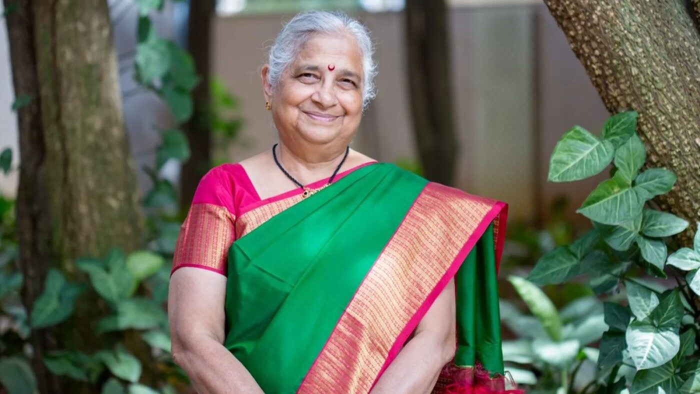 Sudha Murthy of Infosys who has not bought a single saree in the last 30 years