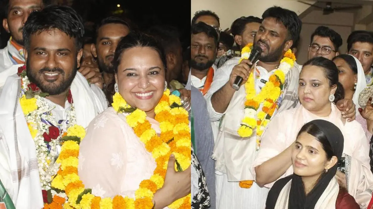 Film Actresss Husband Leads In Maharashtra Elections