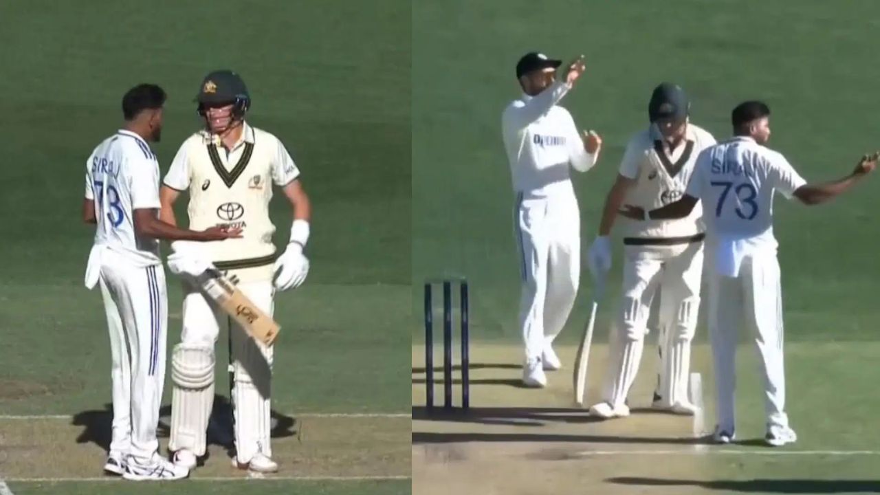 Ind Vs Aus Mohammad Siraj And Marnus Labuschagne Engage In Heated Exchange On Day 1