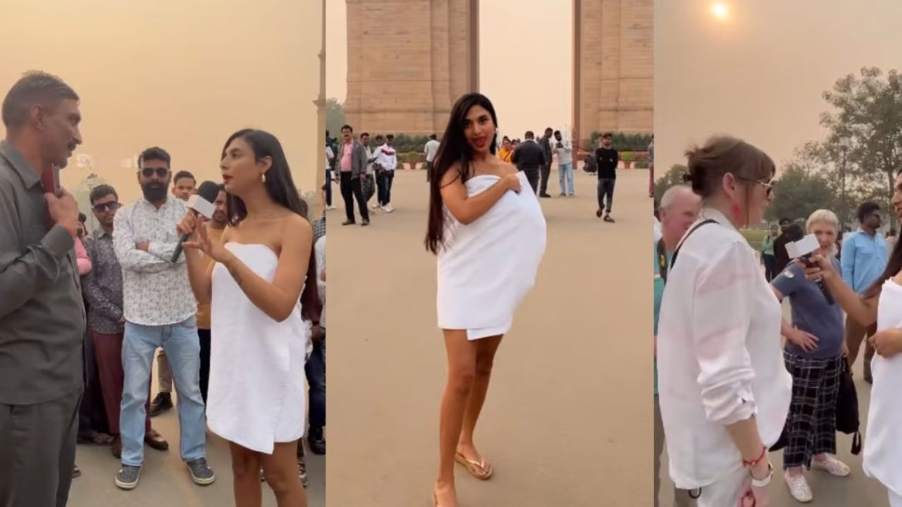 Kolkata Model Asks People At India Gate After Her Towel Dance Video Goes Viral