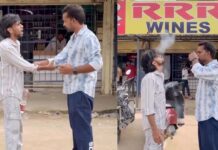 RRR Wines Promotion Ad: వైన్ షాప్కు ప్రమోషనా? మీ బండబడా ఇలా తయారయ్యారేంట్రా? RRR Wines Promotion Ad