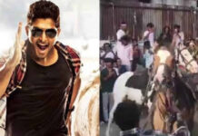 Race Gurram re release: ‘రేసు గుర్రం’ రీ రిలీజ్ థియేటర్స్ లోకి గుర్రాలను తీసుకొచ్చిన అల్లు అర్జున్ ఫ్యాన్స్.. వీడియో వైరల్.. Race Gurram re release