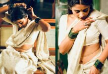 Chaithra J Achar : చీరలో కైపెక్కించే చరిత అందాలు Chaithra J Achar