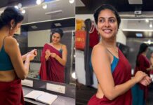 Divi Raises: చీరలో అందాల దివి.. Divi Raises