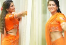 Rashi Singh orange saree : ఆ‘రేంజ్’ సారీలో అందాల రాశి Rashi Singh orange saree