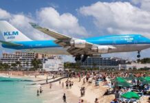Maho Beach: విమానం టేకాఫ్.. భయంకరమైన గాలులు.. పర్యాటకులు ఎగిరిపడ్డారు.. వైరల్ వీడియో Maho Beach
