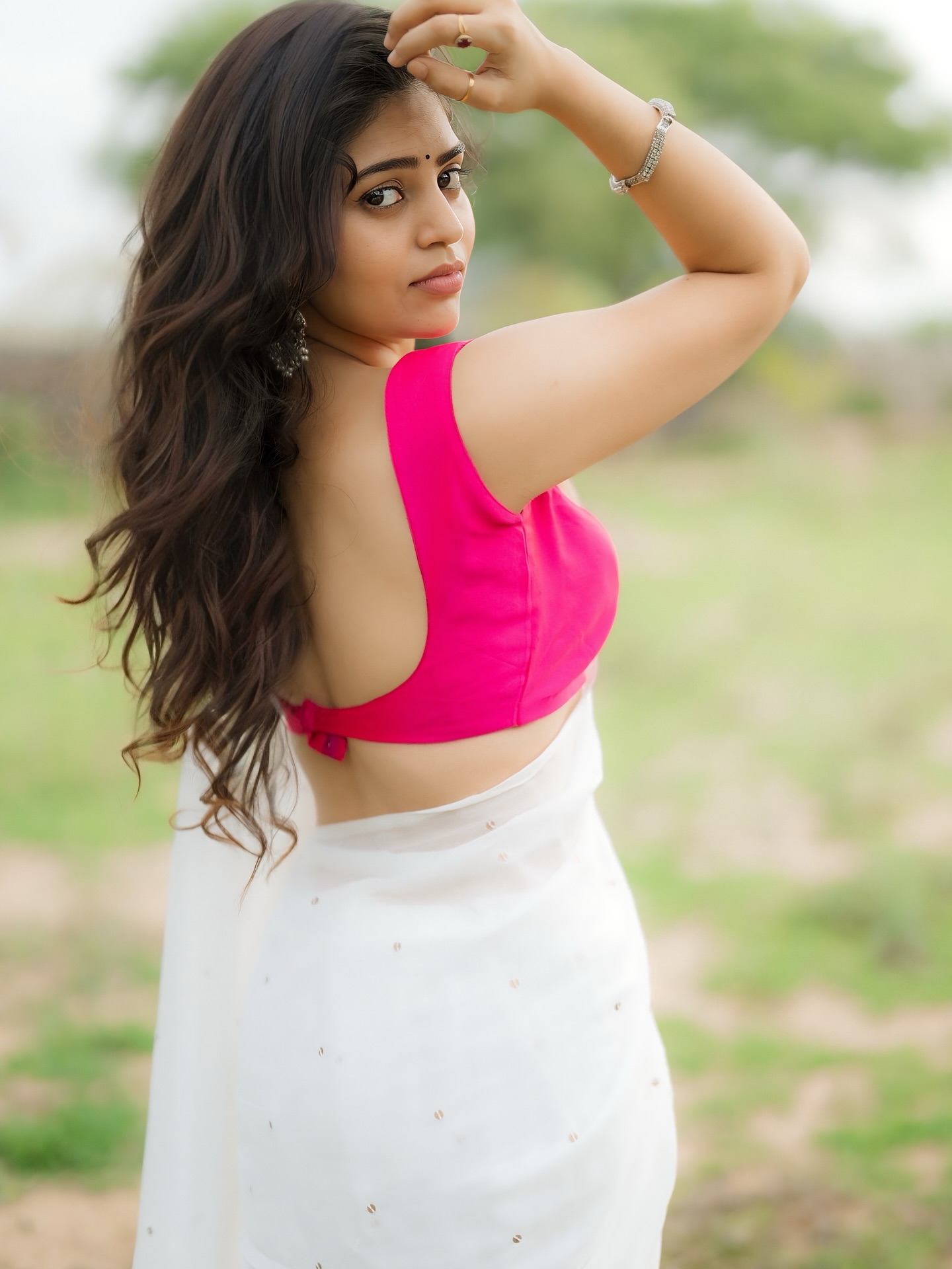 Bandhavi Sridhar Saree Look